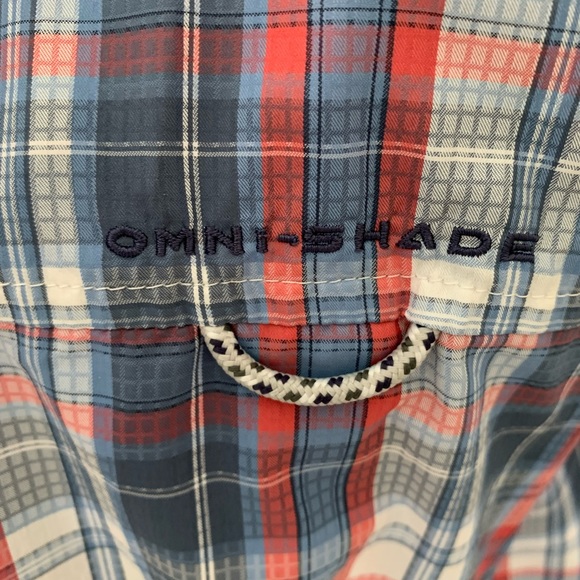 Columbia plaid long sleeve button down men’s size L Great for outdoor activities - Picture 7 of 13
